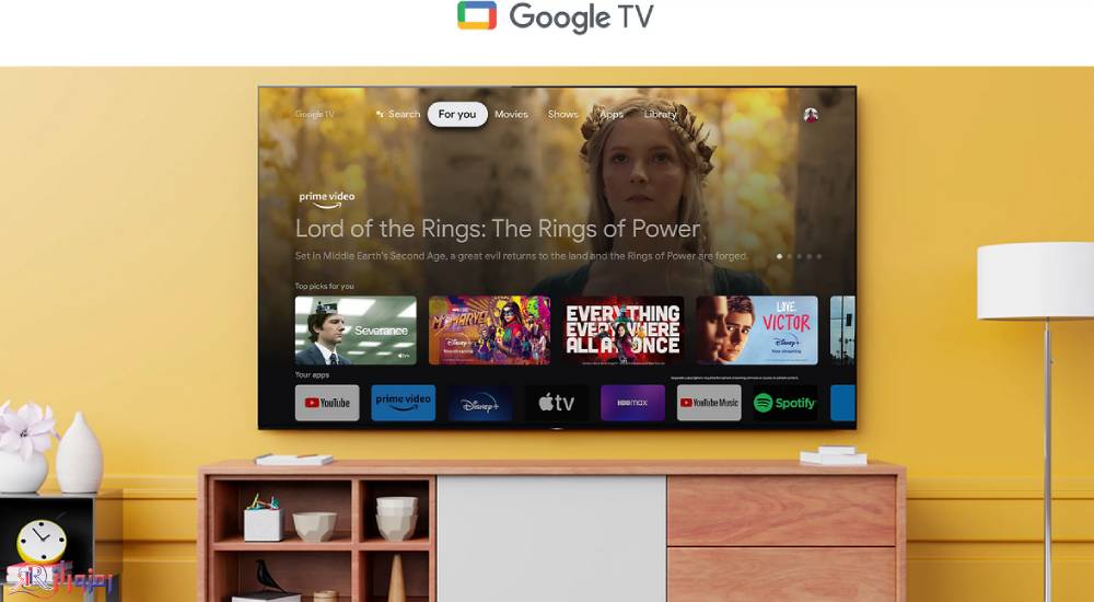 تلویزیون سونی x85l سایز 55 اینچ با رایط کاربری گوگل تی وی